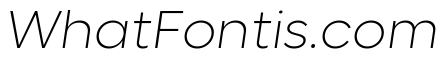 Lufga Extra Light Italic