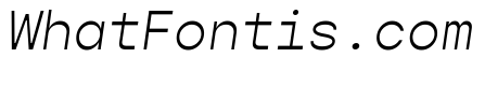 Gopher Mono Light Italic