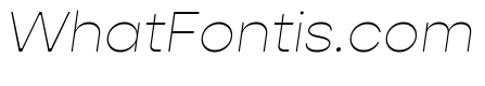 Gopher Text Thin Italic