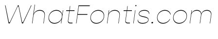 Gopher Text Hairline Italic