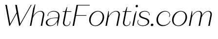 Fromage Extra Light Italic