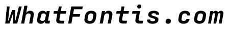 Config Mono Semi Bold Italic