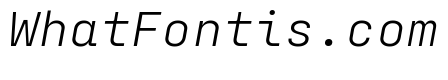 Config Mono Light Italic