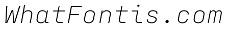 Config Mono Extra Light Italic