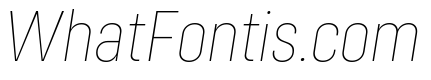 Config Condensed Thin Italic