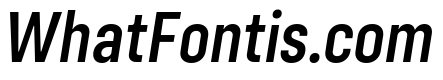 Config Condensed Semi Bold Italic