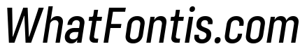 Config Condensed Medium Italic