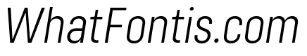 Config Condensed Light Italic