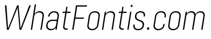 Config Condensed Extra Light Italic