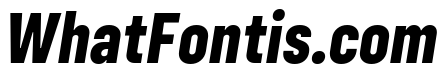 Config Condensed Extra Bold Italic
