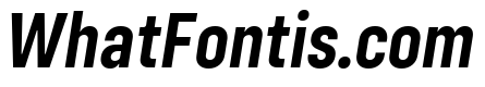 Config Condensed Bold Italic