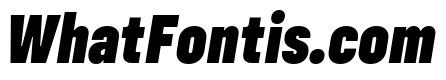 Config Condensed Black Italic