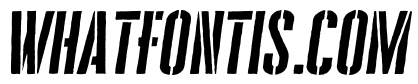 Cheddar Gothic Stencil Regular Italic