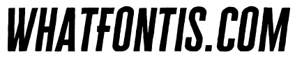 Cheddar Gothic Bold Italic