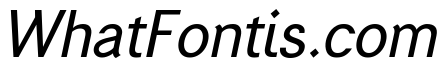 Generation Gothic Regular Italic