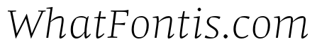 Comma Serif Thin Italic