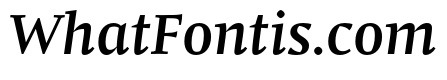 Comma Serif Medium Italic