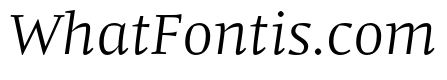 Comma Serif Light Italic