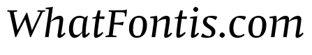 Comma Serif Italic