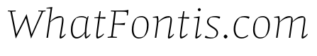 Comma Serif Hairline Italic