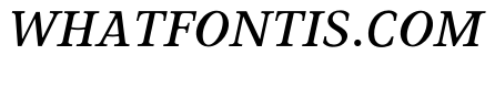 THE ITALIC FONT