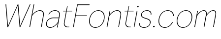 Vontica Sans Thin Italic