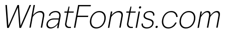 Vontica Sans Extra Light Italic
