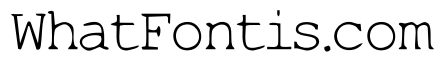 Thin Typewriter Font