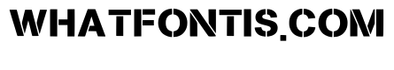 Iron Crate Stencil Regular
