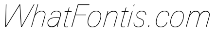 Univers Next Pro UltraLight Italic