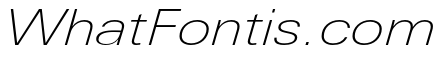 Univers Next Pro Thin Extended Italic