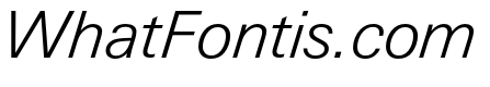 Univers Next Pro Light Italic