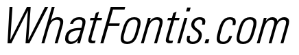 Univers Next Pro Light Condensed Italic
