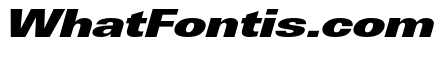 Univers Next Pro ExtraBlack Extended Italic
