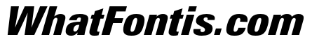 Univers Next Pro ExtraBlack Condensed Italic