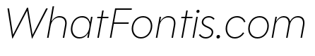 Polymath Thin Italic