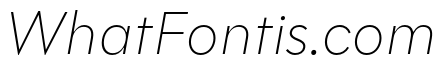 Polymath Text Thin Italic