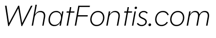 Polymath Extralight Italic
