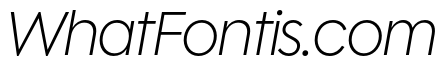 Polymath Display Extralight Italic