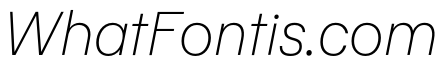 Pacaembu Thin Italic