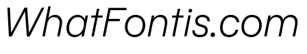 Pacaembu Extralight Italic