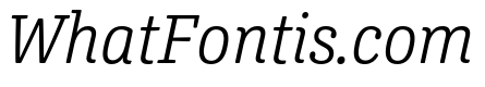 Oso Serif SemiCond Light Italic
