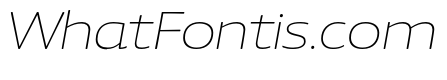 Chidori Wide ExtraLight Italic