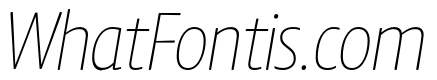 Chidori SemiCondensed ExtraLight Italic