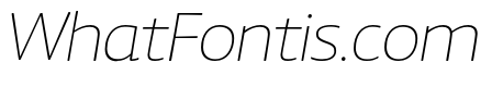 Chidori Expanded ExtraLight Italic