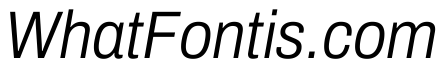 Archivo SemiCondensed Light Italic