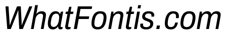 Archivo SemiCondensed Italic