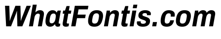 Archivo SemiCondensed Bold Italic