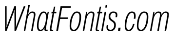 Archivo ExtraCondensed Thin Italic