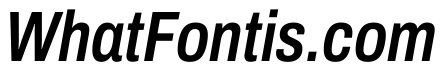 Archivo Condensed SemiBold Italic